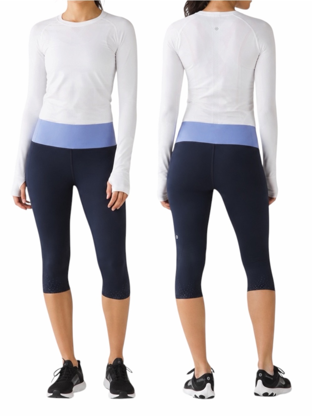 LULULEMON TIGHT STUFF INKWELL/LULLABY CROPPED PANTS SZ 6 - BNWT